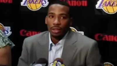 Javaris Crittenton at a press conference