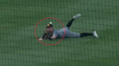Cam Chick makes a great catch