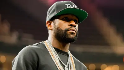 Floyd Mayweather Jr wearing a hat