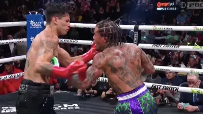 Gervonta Davis punches Ryan Garcia