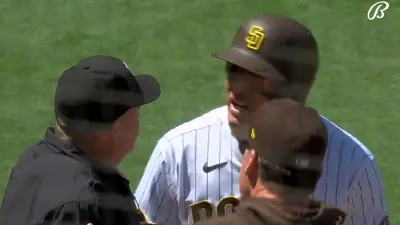Manny Machado to an umpire