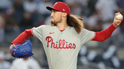Matt Strahm throwing a pitch