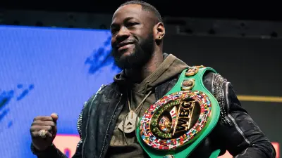 Deontay Wilder at a press conference