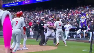 Bryce Harper fighting the Rockies