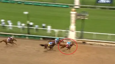 Mage crosses finish line