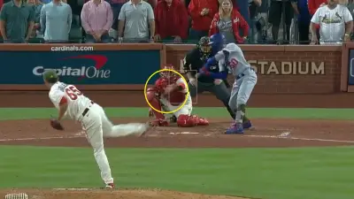 Mookie Betts looking at a pitch