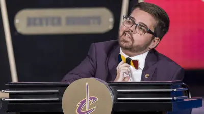 Nick Gilbert at the NBA Draft lottery