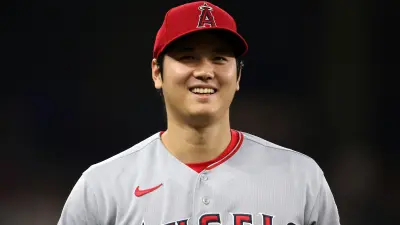Shohei Ohtani smiling