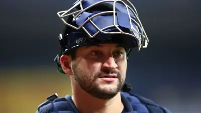 Mike Zunino in catcher's gear