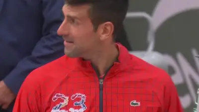 Novak Djokovic in a jacket