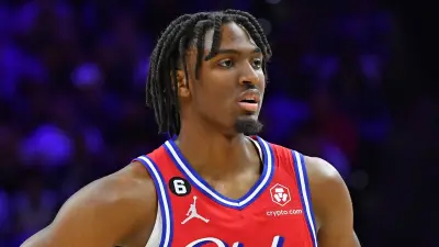 Tyrese Maxey during a game