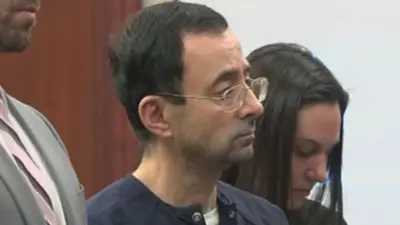 Larry Nassar at a court hearing