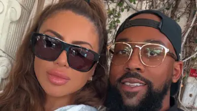 Larsa Pippen and Marcus Jordan pose for a selfie