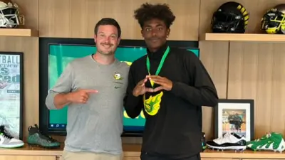 Akili Smith Jr with Dan Lanning