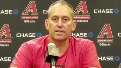 Torey Lovullo at a press conference
