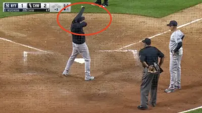 Yankees manager Aaron Boone mocking Laz Diaz