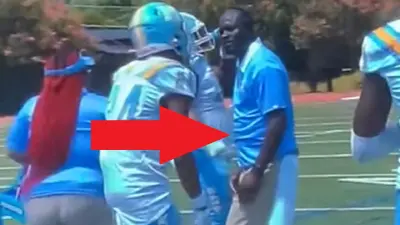 Coach ready to punch a player