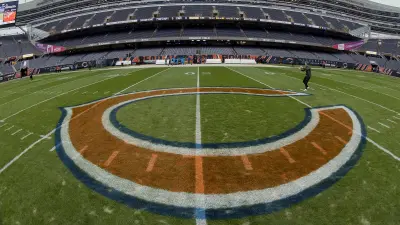Chicago Bears logo at Soldier Field