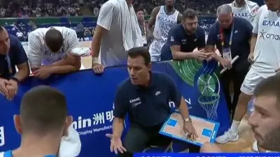 Dimitrios Itoudis yelling at his team