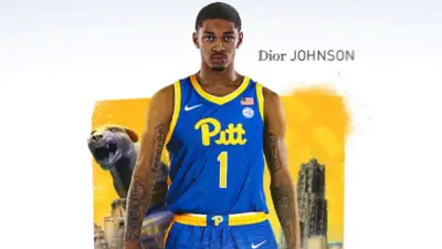 Dior Johnson in a Pitt uniform