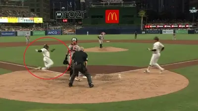 Fernando Tatis Jr ready to slide into home plate