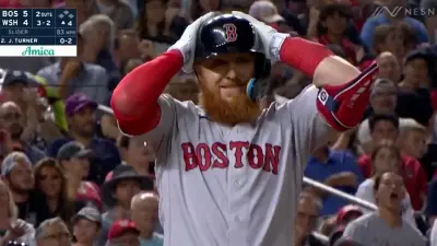 Justin Turner with hands on his head