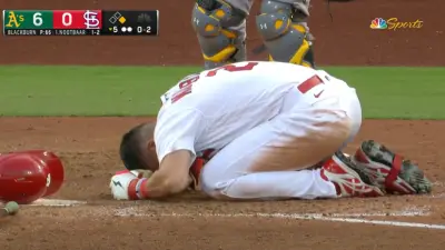 Lars Nootbaar on the ground