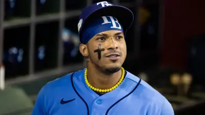 Wander Franco in the dugout