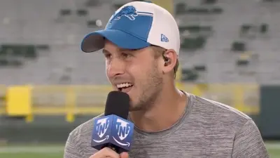 Jared Goff in a postgame interview