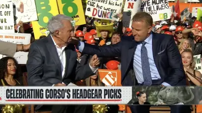 Lee Corso fights back tears