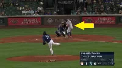 Chas McCormick hit by pitch