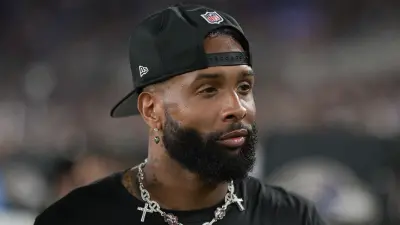 Odell Becham Jr with a backwards hat