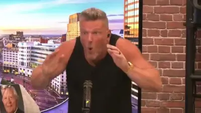 Pat McAfee making a face