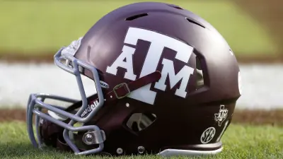 A Texas AM Aggies helmet