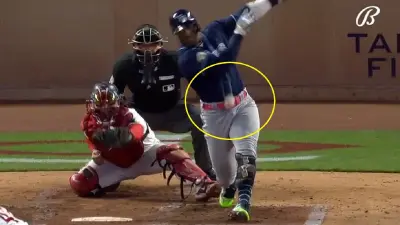 Yandy Diaz taking a shot to the nuts