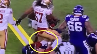 Dre Greenlaw throws a cheap shot