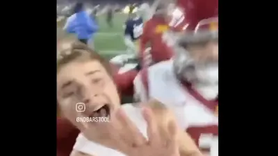 Caleb Williams trolled by a Notre Dame fan