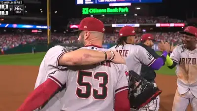 Diamondbacks players celebrate
