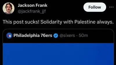 Jackson Frank social media post
