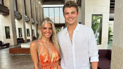 Zach Wilson with his girlfriend