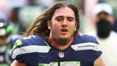 Chad Wheeler without a helmet