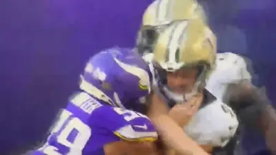 Derek Carr takes a huge hit