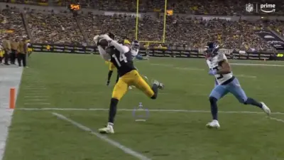 Steelers wide receiver George Pickens' incomplete touchdown catch