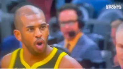 Chris Paul yells at Scott Foster