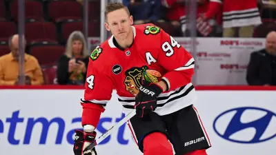 Corey Perry in Blackhawks gear
