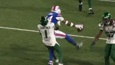 Sauce Gardner suplexing Stefon Diggs