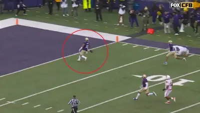 Washington player drops the ball
