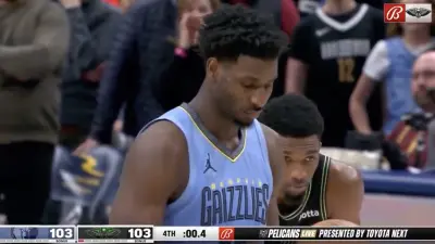 Jaren Jackson Jr. taking free throws during a Pelicans-Grizzlies game