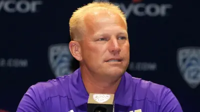 Kalen DeBoer at a press conference