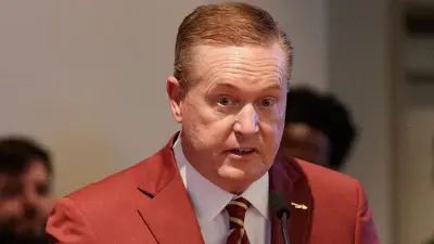 Michael Alford at a press conference